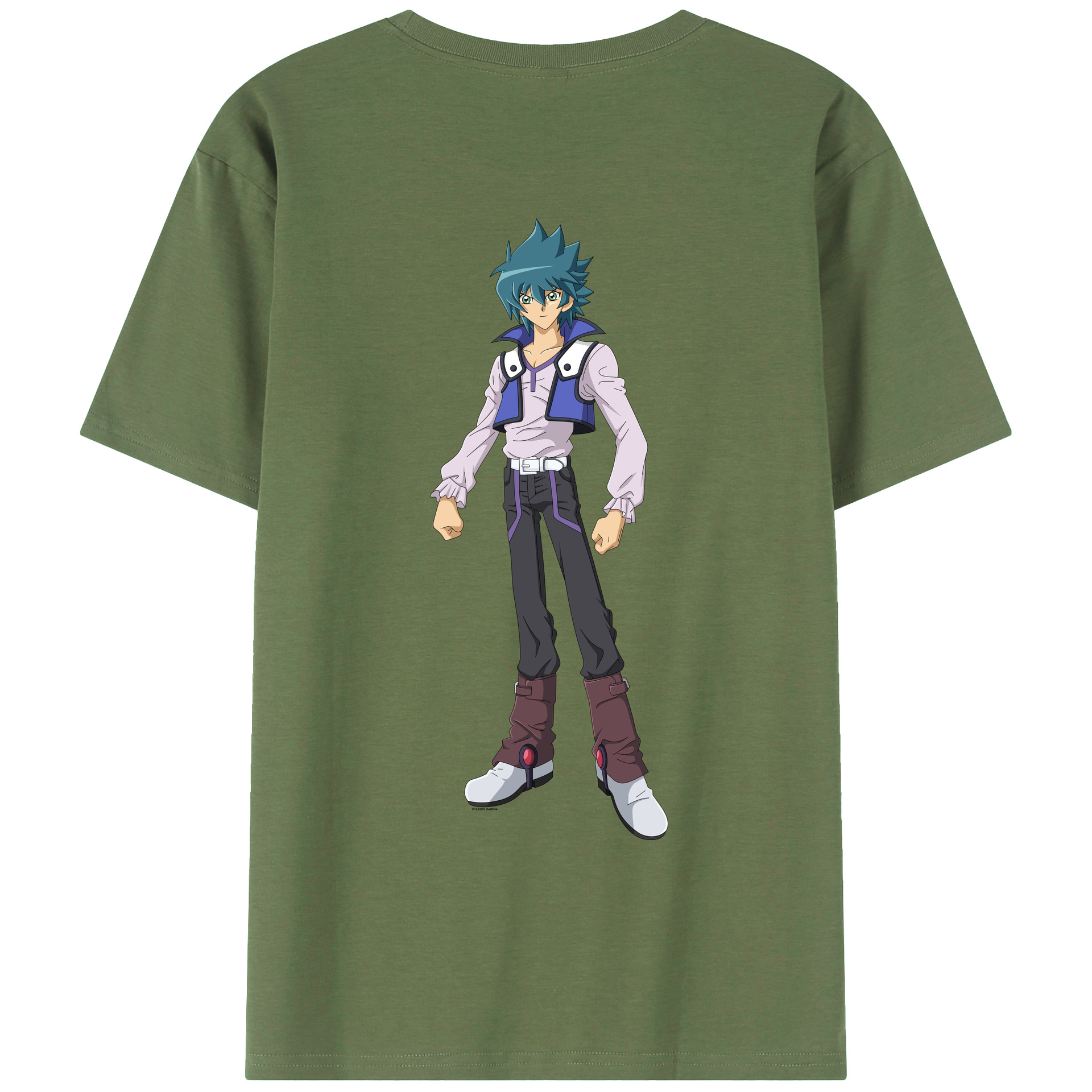 （画像用） 遊☆戯☆王 Yu-Gi-Oh! 綿100％ メンズ半袖Tシャツ（バックプリント） 通気性